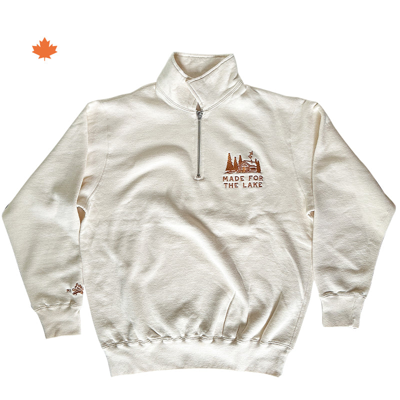 
                
                    Load image into Gallery viewer, The Cozy Canadian Cabin 1/4 Zip
                
            
