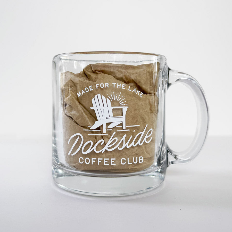 Dockside Coffee Club Glass Mug