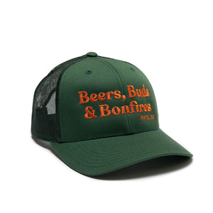 Beers, Buds & Bonfires Mesh Trucker Hat