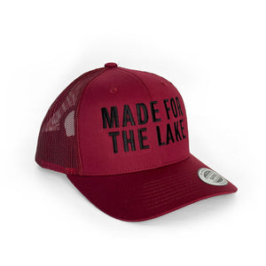 Burgundy Logo Mesh Trucker Hat
