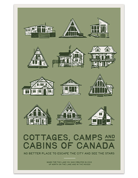 Cottages, Camps & Cabins Print
