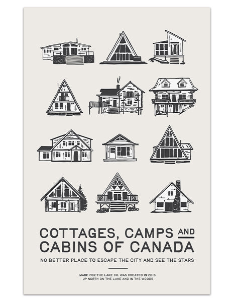 Cottages, Camps & Cabins Print