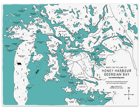 Honey Harbour Map – Made For The Lake Co.