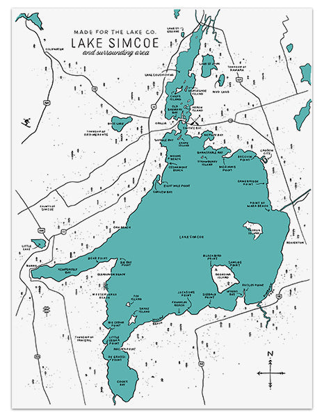 Lake Simcoe Map – Made For The Lake Co.