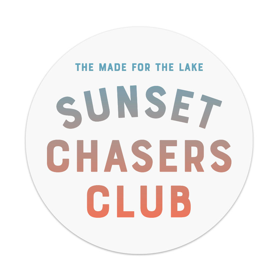 Ombré Sunset Chaser Club Sticker