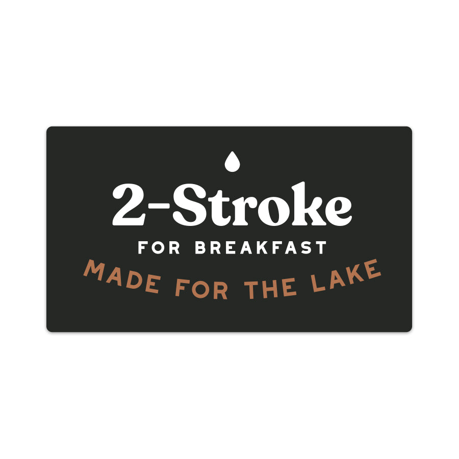 2-Stroke for Breakfast Sticker