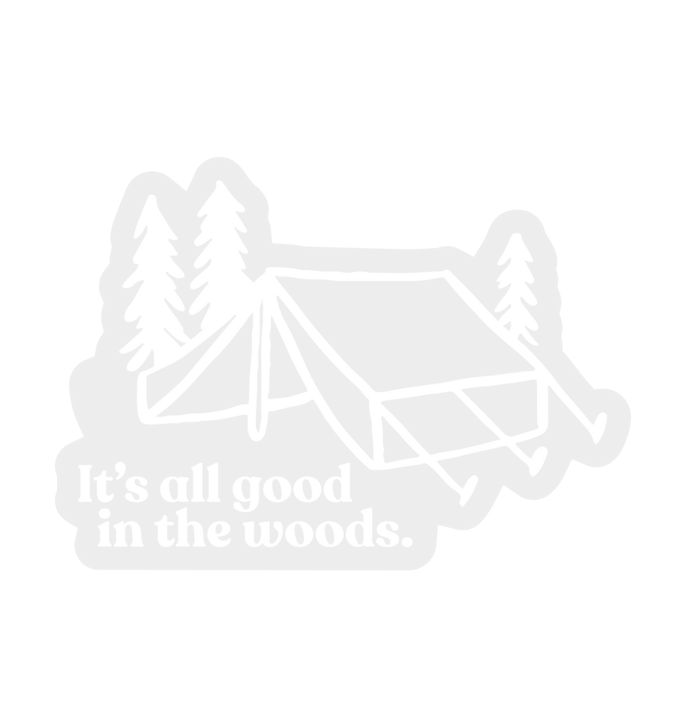 All Good Tent Clear Sticker