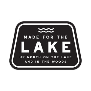 Lake Badge -Black Sticker