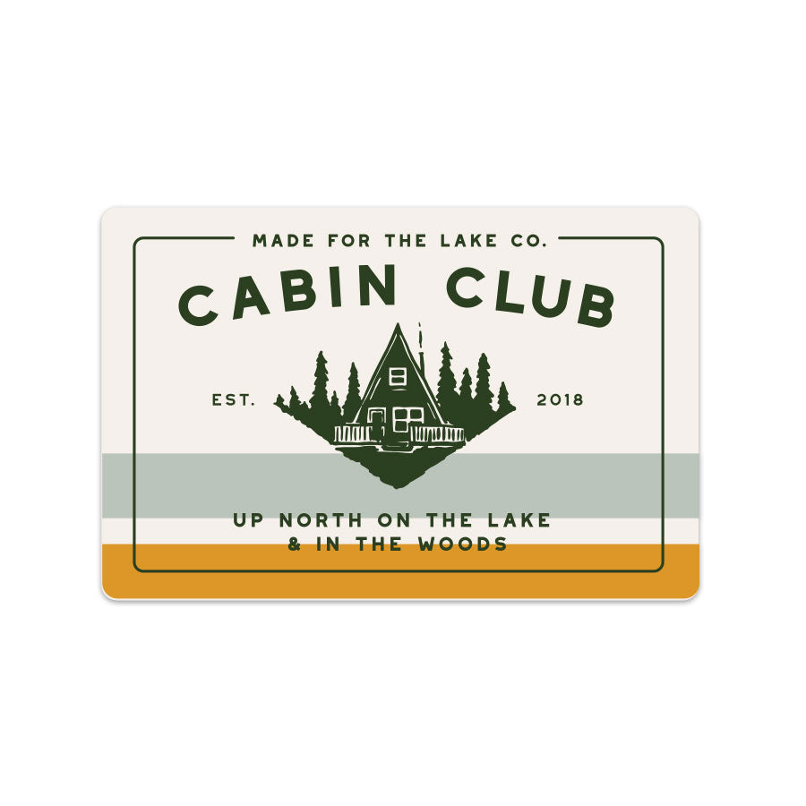 Cabin Club Sticker