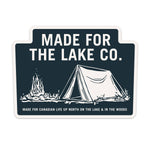 Camping Tent Dark Blue Sticker