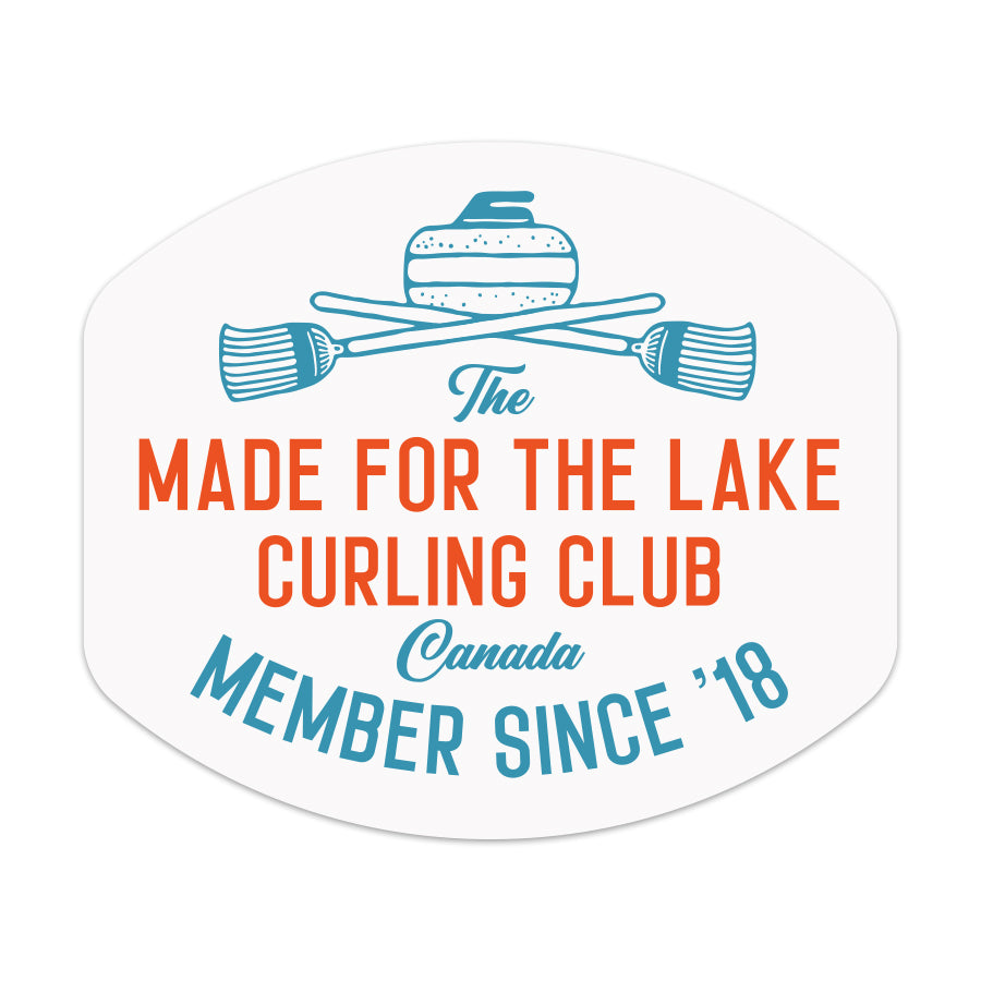 Curling Club Sticker
