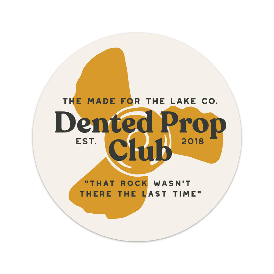 Dented Prop Sticker