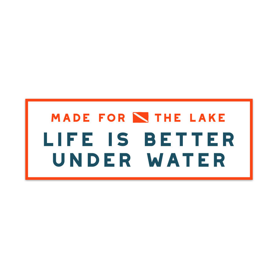 Made For The Lake Diver Sticker