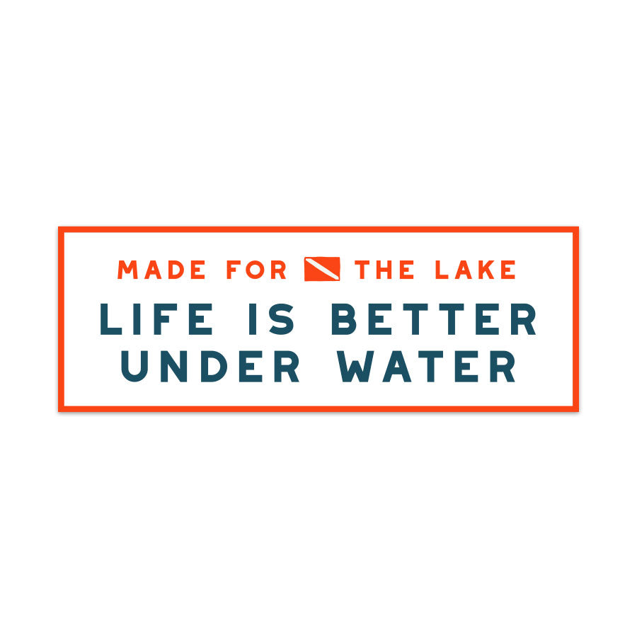 
                
                    Load image into Gallery viewer, Made For The Lake Diver Sticker
                
            