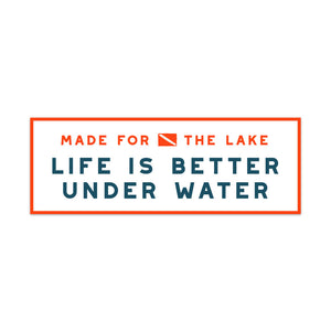 Made For The Lake Diver Sticker