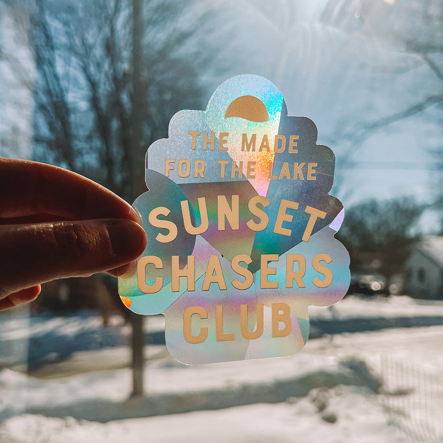 Sunset Chasers Club Sun Catcher Decal