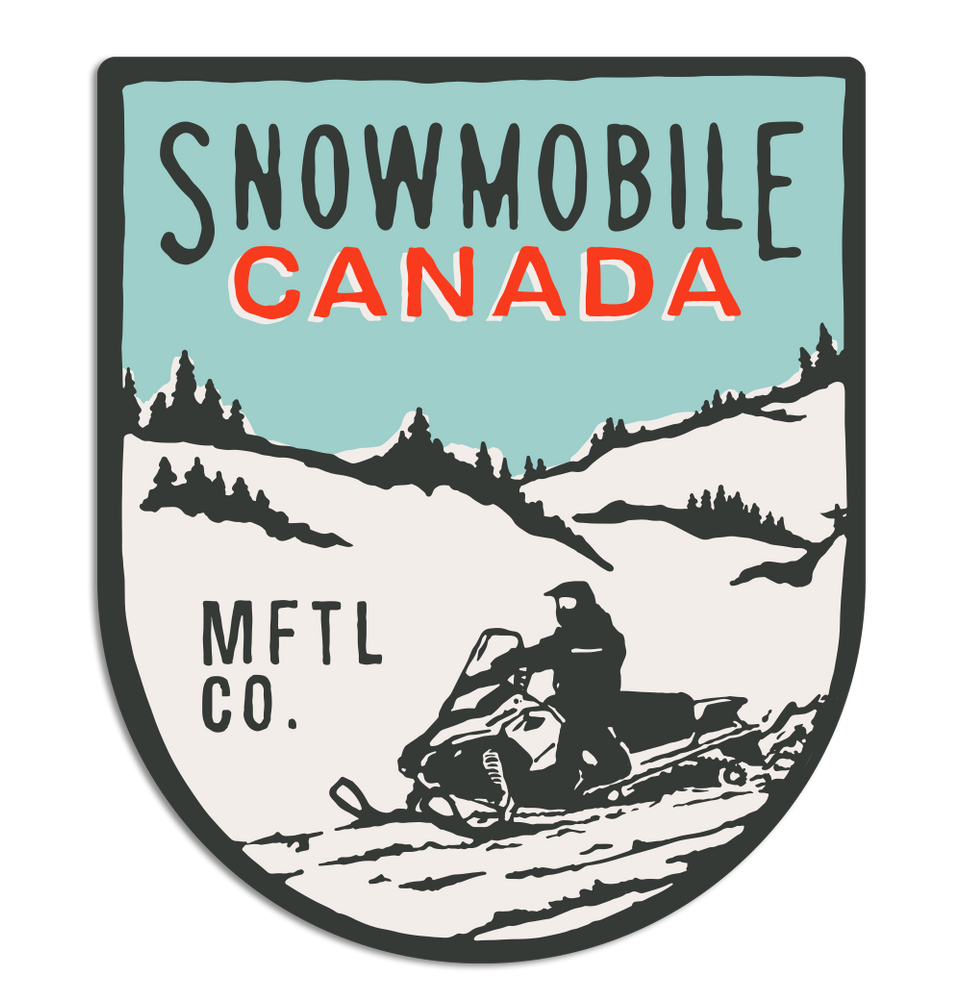 Snowmobile Canada Shield Sticker